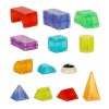3D Építőipari Mágneses Téglák LED Világítással 64 Darab