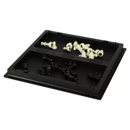 Magnetic sakk klasszikus de călătorie puzzle jucărie cu magnet, cu închidere în cutie