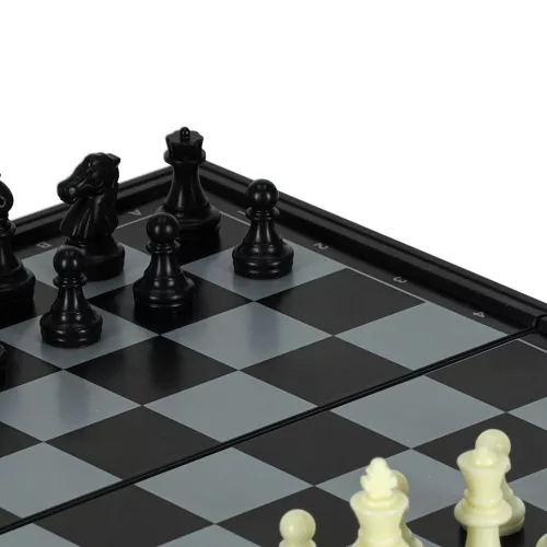 Magnetic sakk klasszikus de călătorie puzzle jucărie cu magnet, cu închidere în cutie