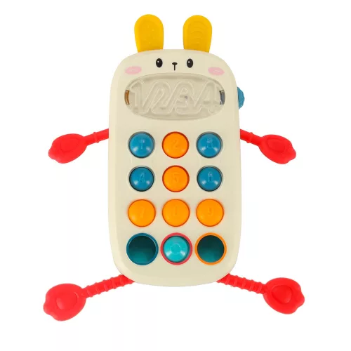 Montessori érzékszervi játék babáknak telefongombokkal, emberi