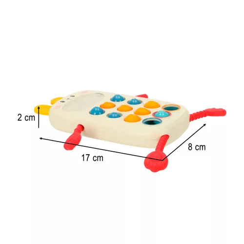 Montessori érzékszervi játék babáknak telefongombokkal, emberi
