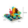 Kreatív blockkok dinoszaurusz park labdapálya 62db