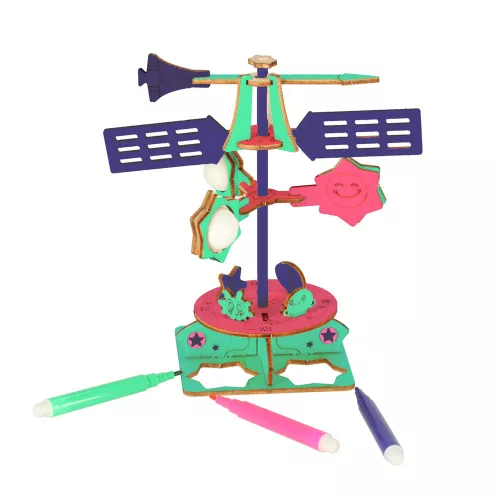 Științific set articol 3D modell lemn accesoriu