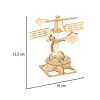 Fa 3d puzzle tudományos modell szélkakas