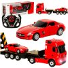 RC autó 1:26 Mercedes-Benz Actros piros