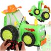 Traktor RC traktor ugráló táncoló hang zöld