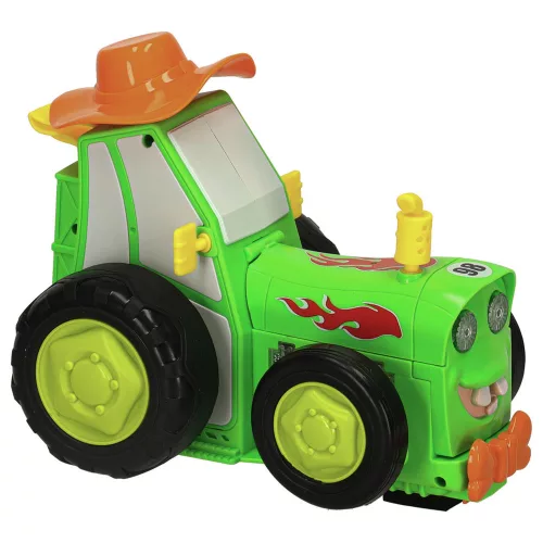 Távirányítós traktor RC távirányítóval, ugrással és tánccal, zöld hanggal