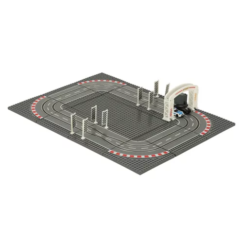 electric de poliție mașină de curse pistă + 2 mașină cub de construcție GD-01