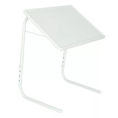 Laptopasztal laptophoz, multifunkcionális, összecsukható, állítható, 69 cm fehér