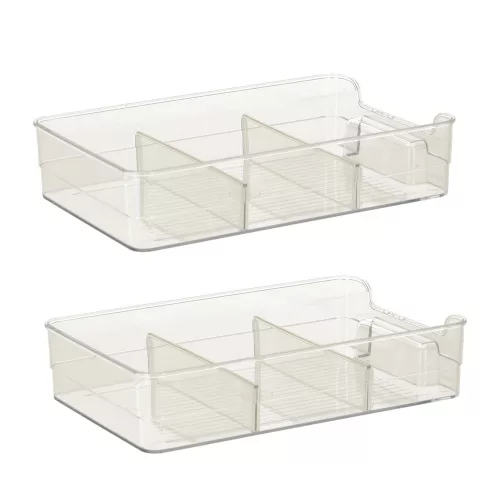 Organizator masăi suport articol, articol, tolceasft kozmetikai compartimentekkel, akril, 2 niveles