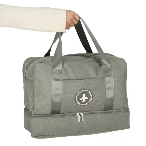Geantă de călătorie, bagaj de mână, avion pentru călătorie, turista, accesoriu, articol, zsebek, 39x18x30 gri