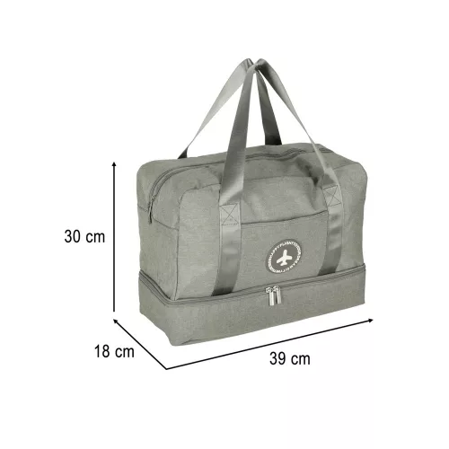 Geantă de călătorie, bagaj de mână, avion pentru călătorie, turista, accesoriu, articol, zsebek, 39x18x30 gri
