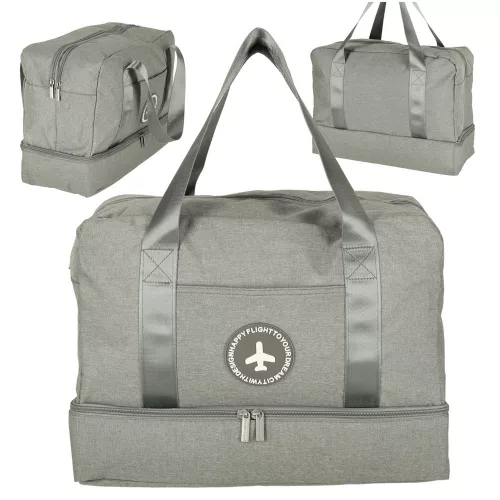 Geantă de călătorie, bagaj de mână, avion pentru călătorie, turista, accesoriu, articol, zsebek, 39x18x30 gri