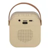 Karaoke set 2 microfonnal + portabil Boxă BLUETOOTH USB LED bej în culori