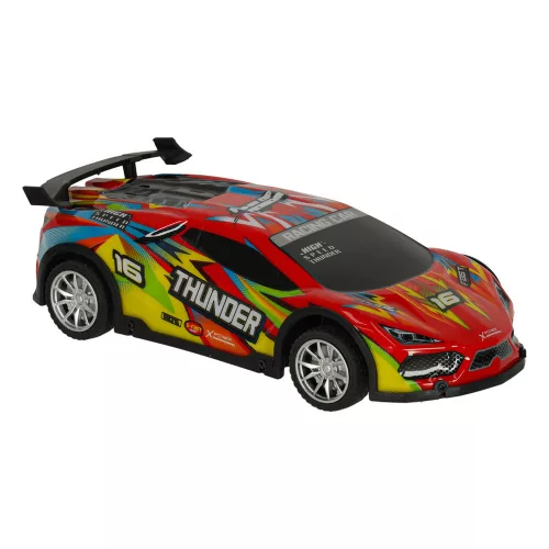 RC sportautó távirányítós drift versenyautó piros LED lámpákkal