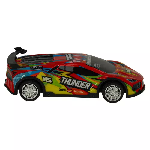 RC sportautó távirányítós drift versenyautó piros LED lámpákkal