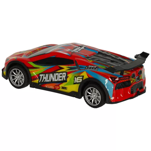 RC sportautó távirányítós drift versenyautó piros LED lámpákkal