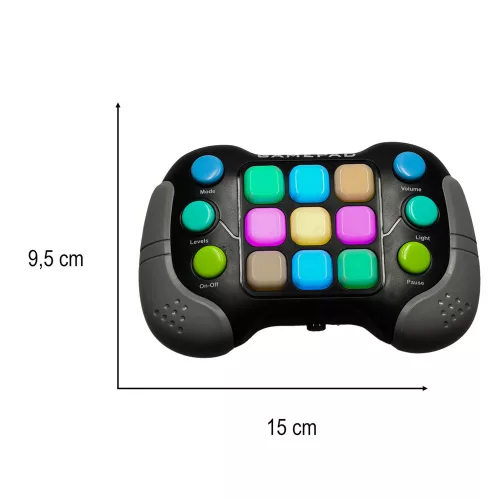 Memóriajáték elektronikus arcade stresszoldó fénykonzol 4 üzemmóddal