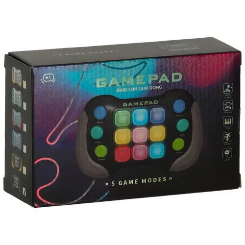 Memóriajáték elektronikus arcade stresszoldó fénykonzol 4 üzemmóddal