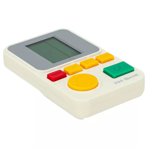 Arcade játék, elektronikus konzol, retró játék, hordozható, kézi, fehér