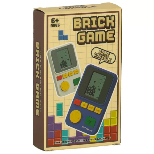 Arcade játék, elektronikus konzol, retró játék, hordozható, kézi, fehér