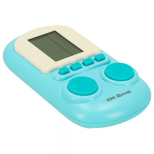Arcade játék, elektronikus konzol, retró játék, hordozható, zsebméretű, kék