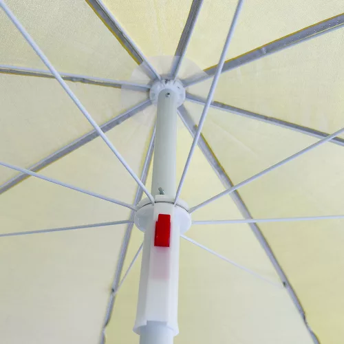 Állítható, összecsukható, UV-sugárzású napernyő, 150 cm, sárga