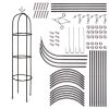 Kerti pergola oszlop oszlop csengő rózsa állvány mászó virágok fém 195 cm