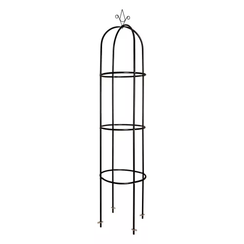 LUARO kerti pergola oszlopos rúd harang alakú oszlop állvány rózsákhoz futóvirágokhoz fém 195 cm