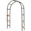 Kerti pergola ívtartó rózsákhoz virágokhoz borostyán kúszónövényekhez fém 240 x 140 cm
