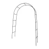 LUARO kerti pergola ívtartó rózsákhoz, virágokhoz, borostyánhoz, kúszónövényekhez, fémből készült 240 x 140 cm