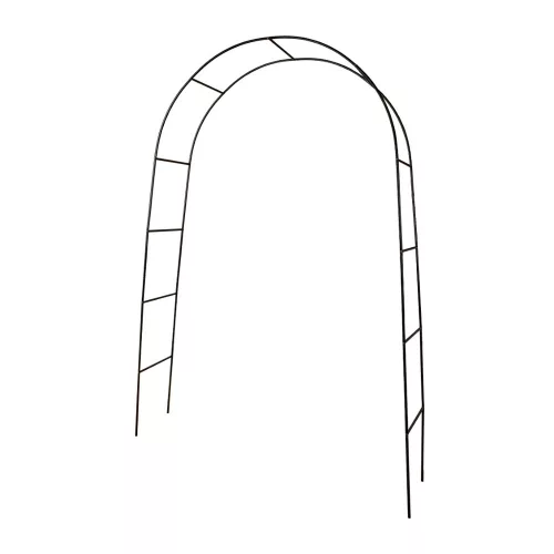LUARO kerti pergola ívtartó rózsákhoz, virágokhoz, borostyánhoz, kúszónövényekhez, fémből készült 240 x 140 cm