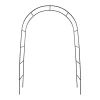 LUARO kerti pergola ívtartó rózsákhoz, virágokhoz, borostyánhoz, kúszónövényekhez, fémből készült 240 x 140 cm