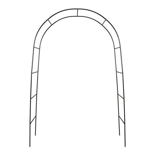 LUARO kerti pergola ívtartó rózsákhoz, virágokhoz, borostyánhoz, kúszónövényekhez, fémből készült 240 x 140 cm