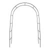 Kerti pergola ívtartó rózsákhoz virágokhoz borostyán kúszónövényekhez fém 240 x 140 cm