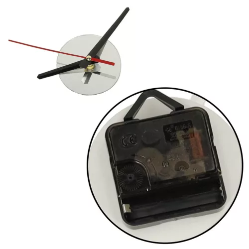 Bricolaj Ceas de perete, autoadeziv, reglabil, modern, argintiu, 12 accesoriu