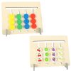 Fából készült oktatási játék egyezés színek montessori gyümölcsök