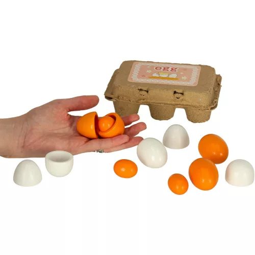 Montessori lemn ouă pentru joc, articol accesoriu