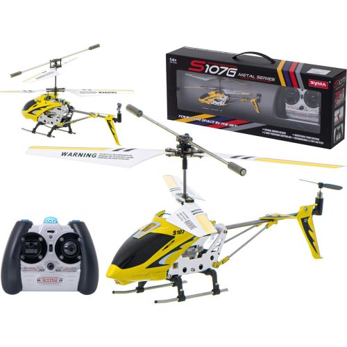 SYMA S107G RC helikopter sárga színben