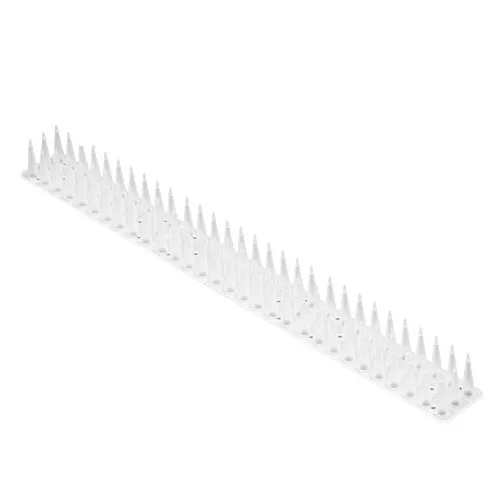 Galambtüskék, madárriasztó csík, műanyag, sűrű, fehér, 8 db, 43 cm