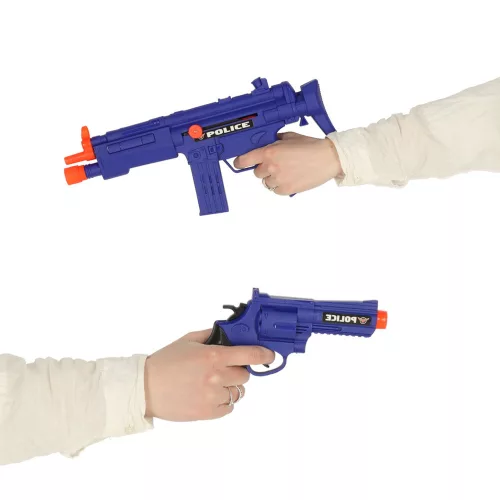 Kis polițist, de poliție set, pistol, pușcă, mască, cătușe, de poliție accesorii