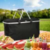 Termikus pliabil coș de picnic, negru