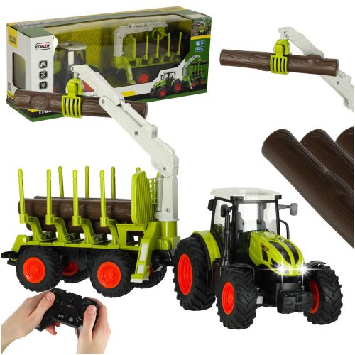 RC mezőgazdasági traktor 2.4G 3.7V 500mAh csatlakozással