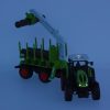 RC mezőgazdasági traktor összeköttetéssel 2.4G 3.7V 500mAh