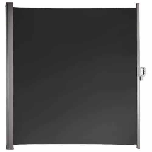 LUARO oldalsó terasz napellenző feltekerhető szúnyogháló 180 x 400 cm szürke