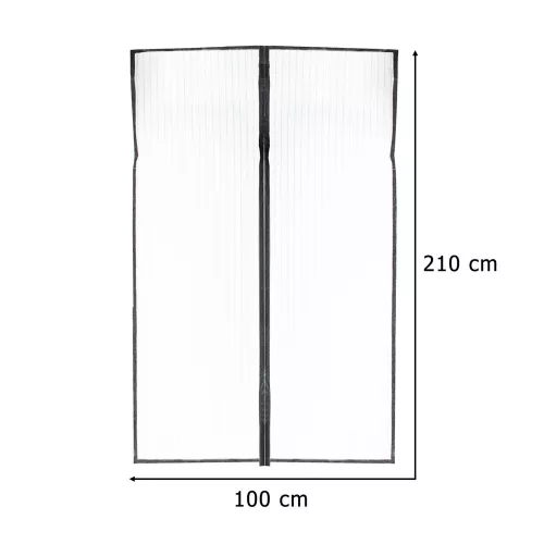 LUARO mágneses szúnyogháló ajtóra, tömör, erős mágnessel, 100x210cm