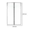 LUARO mágneses háló háló ajtókhoz erős erős mágnes 110x210cm
