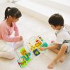 Érzékszervi montessori manipulatív tábla montessori tok gombok mackó XXL fényhang