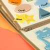 Érzékszervi szenzoros montessori manipulatív tábla dinoszaurusz eset