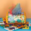 Szortírozó papírzsebkendő doboz érzékszervi montessori plüss számok betűk